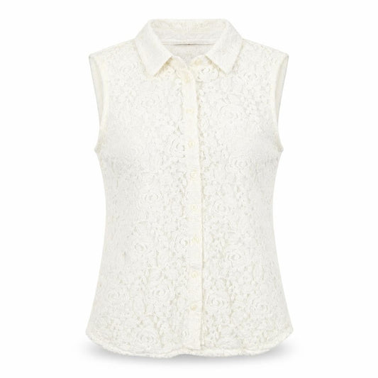 Womens UK Size 8 Marks and Spencer White  Blouse