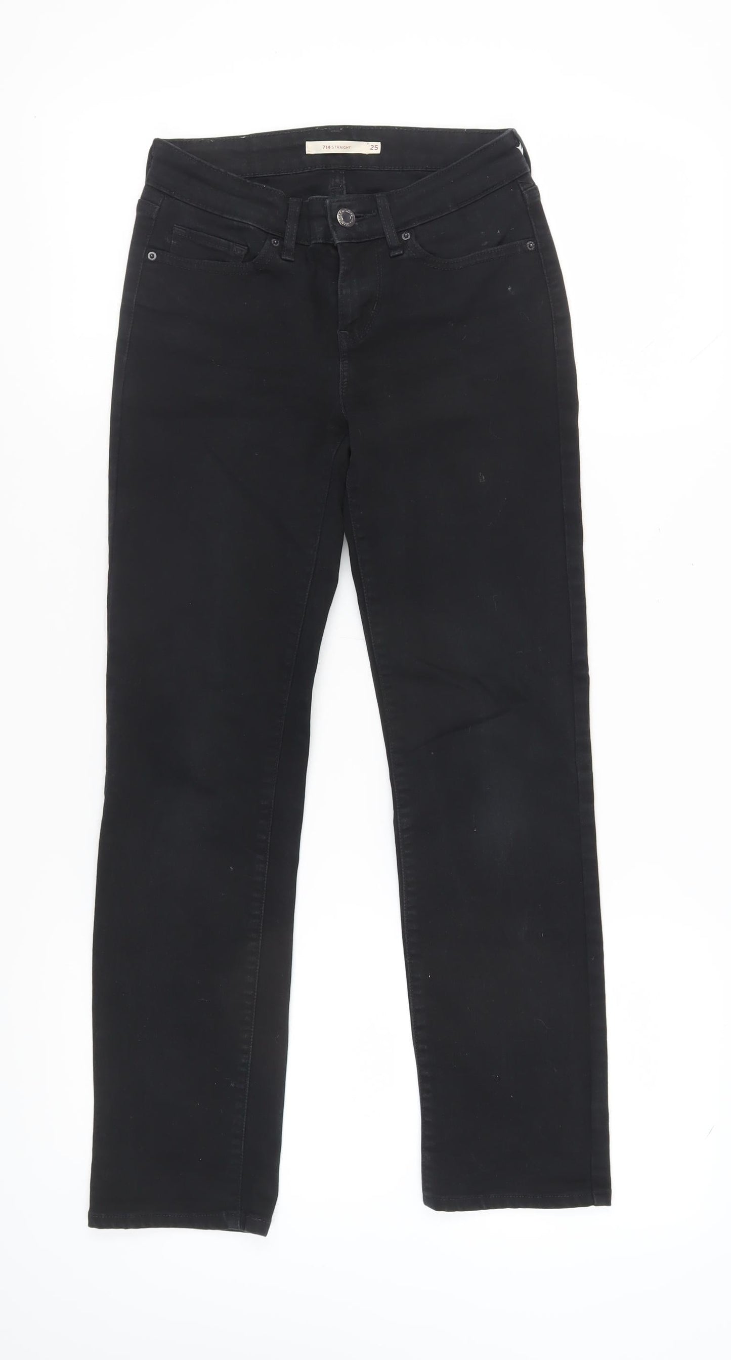 Levi's Women's Black Straight Jeans - Size 2