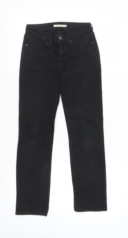 Levi's Women's Black Straight Jeans - Size 2