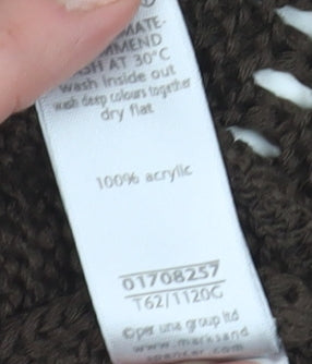 Womens UK Size M Per Una Brown Vest Jumper