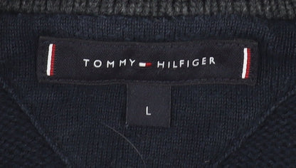 Tommy Hilfiger Men's Blue Full Zip Jumper L