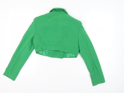 Aria Cove Women’s Green Cropped Suit Jacket, UK 10
