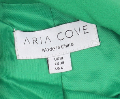 Aria Cove Women’s Green Cropped Suit Jacket, UK 10