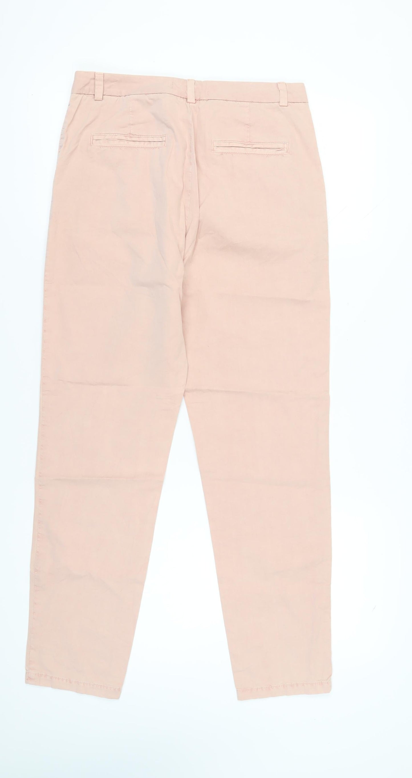 Marks and Spencer Men's Pink Chino Trousers Size 12