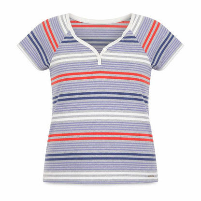 Mat de Misaine Women's Multicoloured Striped T-Shirt Size 12