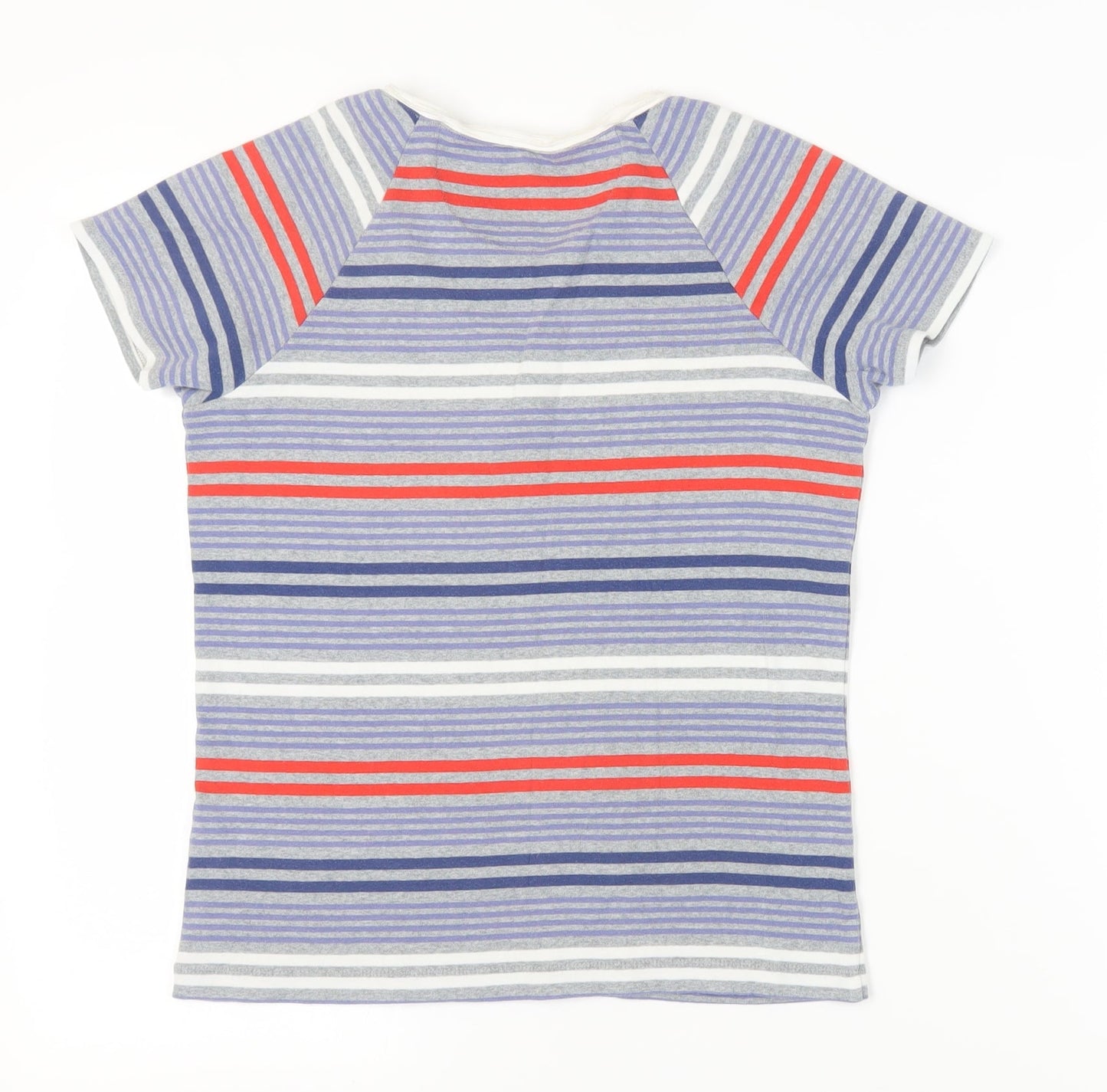 Mat de Misaine Women's Multicoloured Striped T-Shirt Size 12
