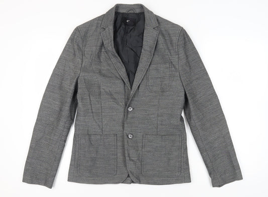 Mens UK Size 36 H&M Regular Grey Suit Jacket