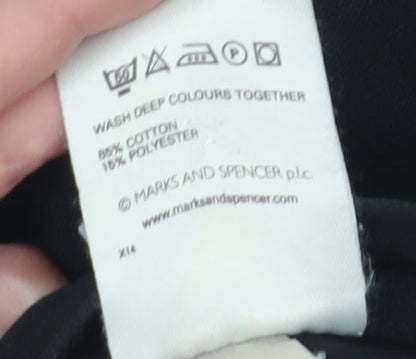 Marks & Spencer Men's Black Trousers Size 34