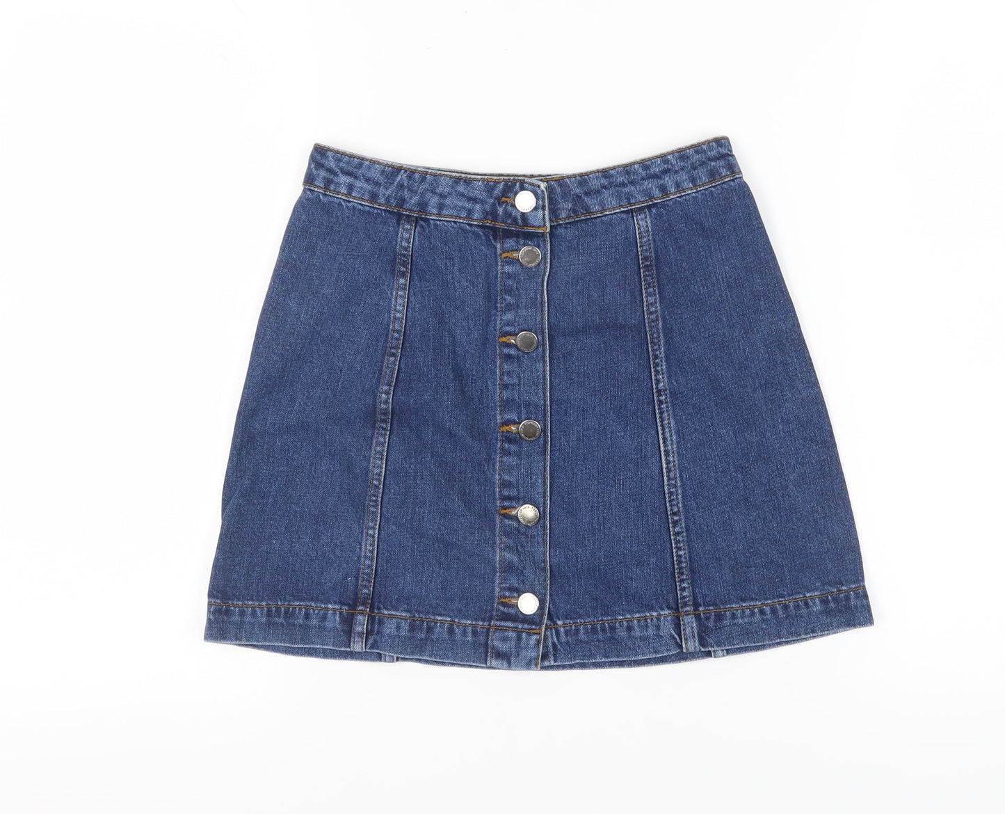 Womens UK Size 10 Topshop Straight & Pencil Denim Skirt