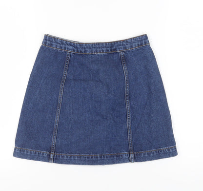 Womens UK Size 10 Topshop Straight & Pencil Denim Skirt