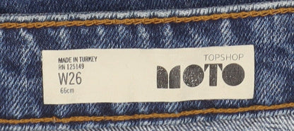 Womens UK Size 10 Topshop Straight & Pencil Denim Skirt