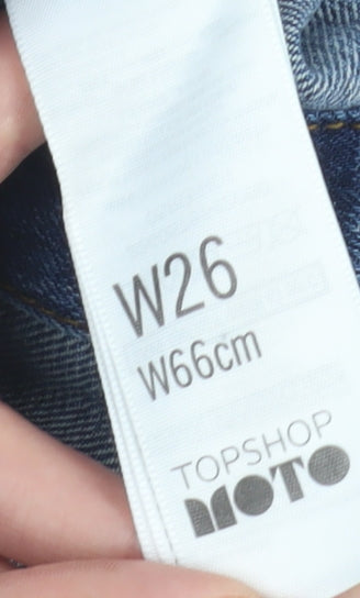 Womens UK Size 10 Topshop Straight & Pencil Denim Skirt