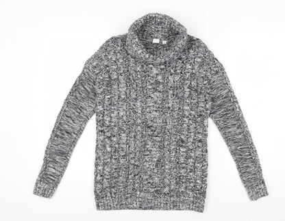 Gap Women's Black Cotton Cable-Knit Jumper S