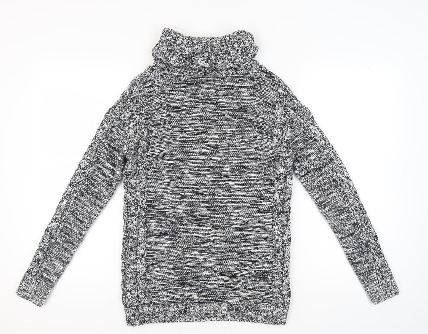 Gap Women's Black Cotton Cable-Knit Jumper S