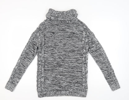 Gap Women's Black Cotton Cable-Knit Jumper S