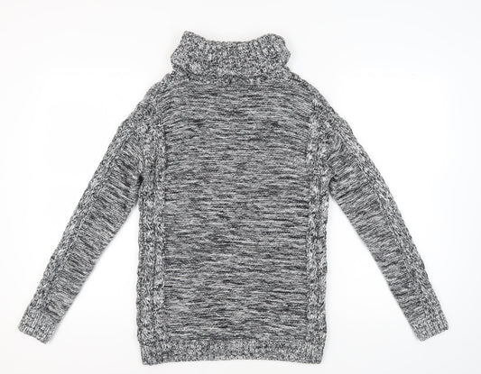 Gap Women's Black Cotton Cable-Knit Jumper S