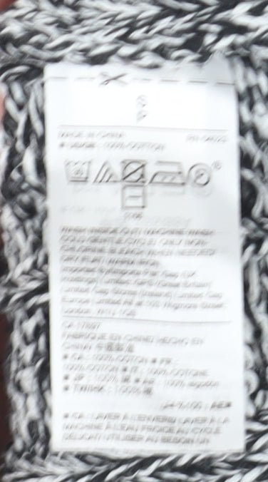 Gap Women's Black Cotton Cable-Knit Jumper S