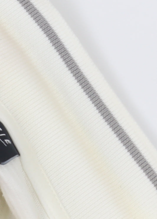 McKenzie Men's White Polo Shirt L Short Sleeve Logo Casual