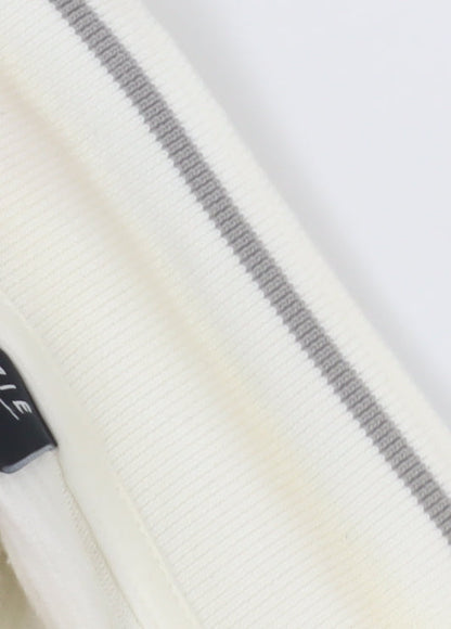 McKenzie Men's White Polo Shirt L Short Sleeve Logo Casual