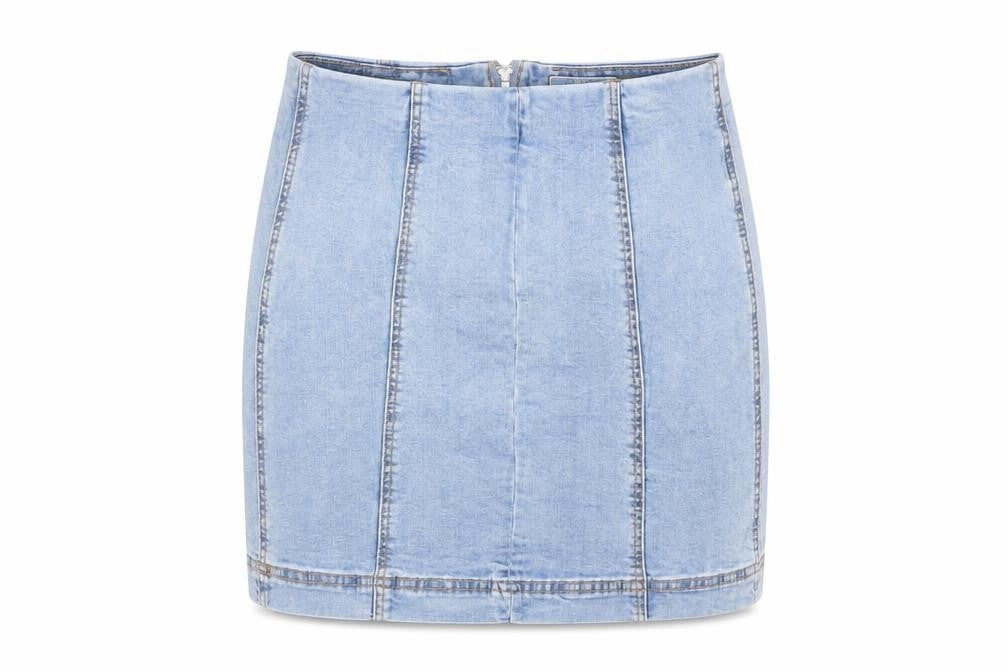 Womens UK Size UK 10 FOREVER 21 Straight & Pencil Denim Skirt
