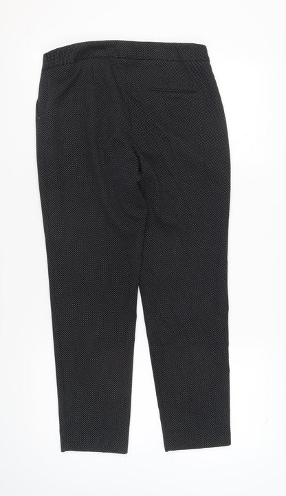Womens UK Size 12 Warehouse Slim Fit Business Casual Black Trousers
