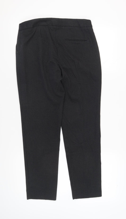 Womens UK Size 12 Warehouse Slim Fit Business Casual Black Trousers