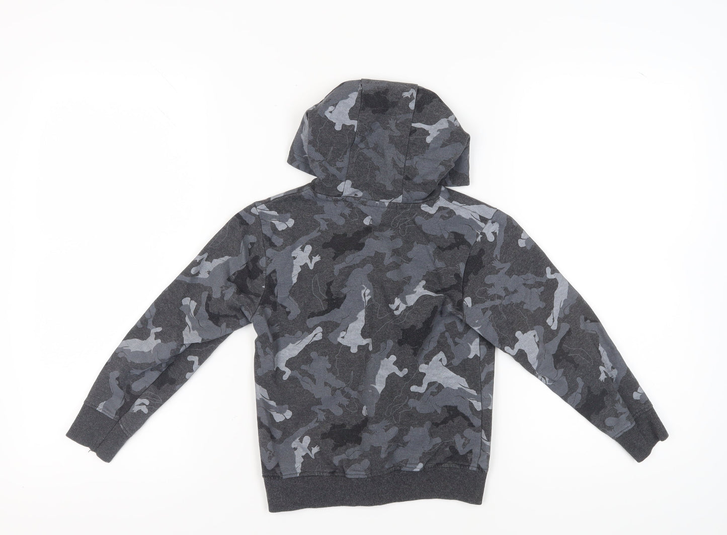 Fortnite Grey Camouflage Boys Pullover Hoodie XS