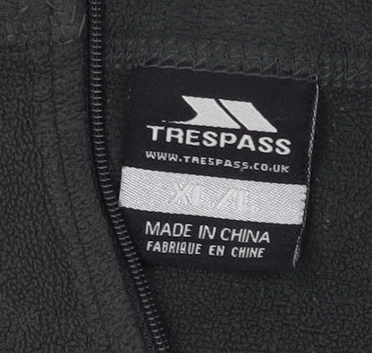 Trespass Men's Black XL Fleece Outdoor Top 1/2 Zip