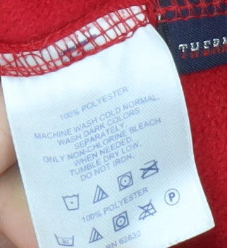Womens UK Size XS Lands' End Red Pullover Sweatshirt