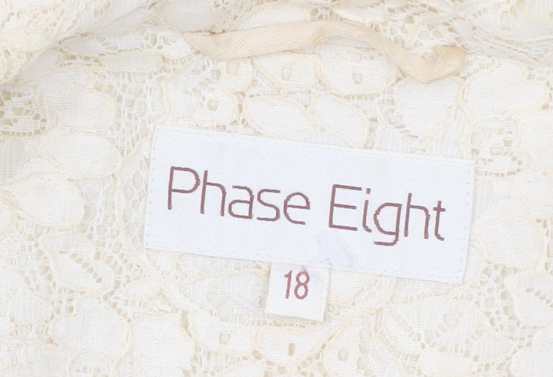Phase Eight Women’s Ivory Floral Blazer Size 18