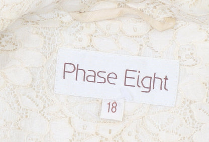 Phase Eight Women’s Ivory Floral Blazer Size 18