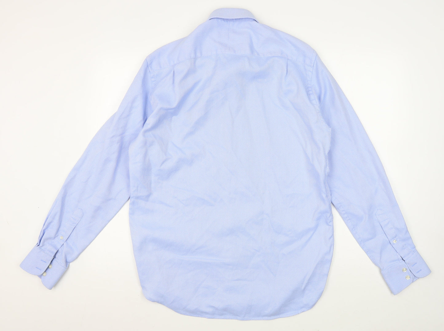 Savoy Taylors Guild Men's Blue Regular Fit Shirt