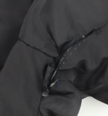 Lyle & Scott Boys Black Puffer Jacket 9-10 Years Hooded