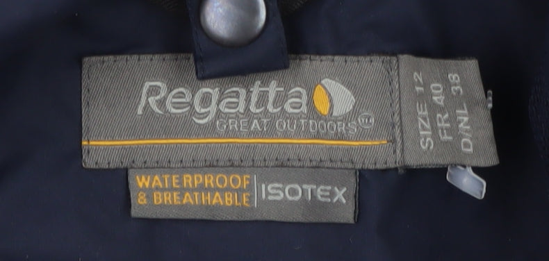 Womens UK Size 12 Regatta Blue Rain Coat