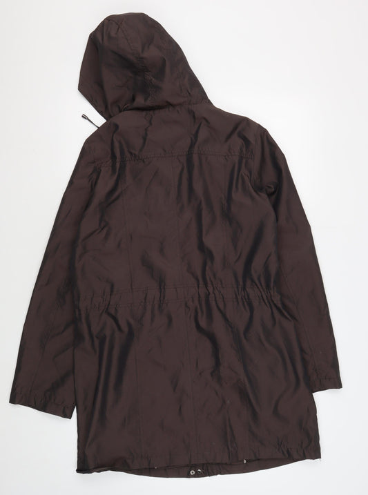 Womens UK Size 12 Debenhams Brown Parka Coat