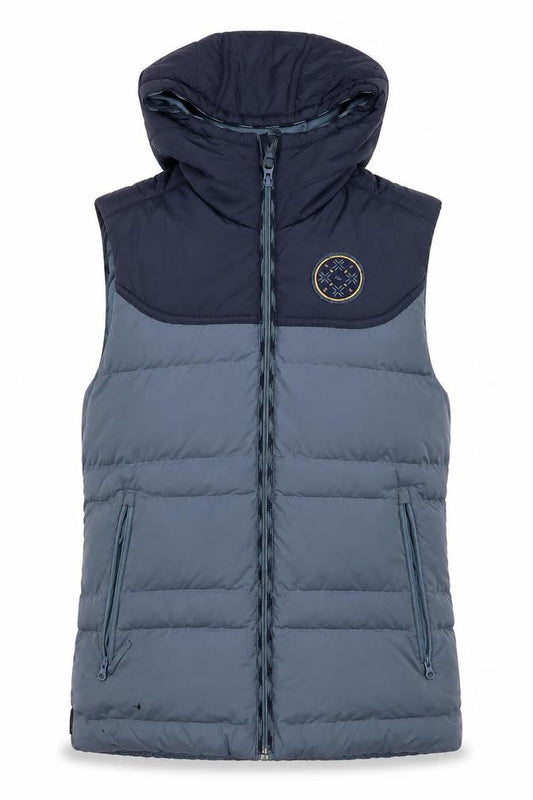 Womens UK Size 2XS DECATHLON Blue Puffer Jacket