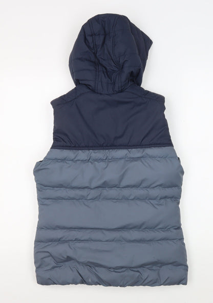 Womens UK Size 2XS DECATHLON Blue Puffer Jacket