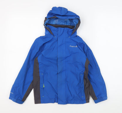 Regatta Boys Blue Hooded Parka Jacket 5-6Y Durable and Stylish