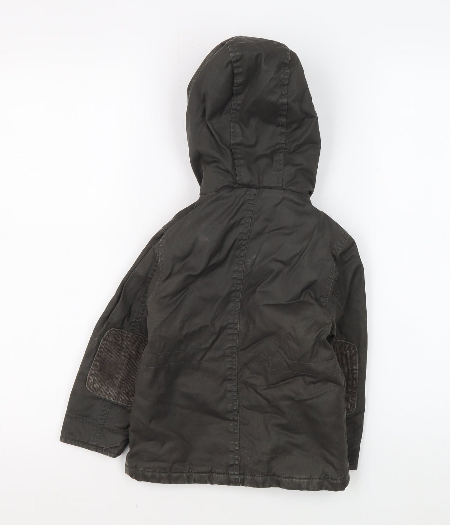Marks and Spencer Boys Green Parka Jacket 2-3 Years