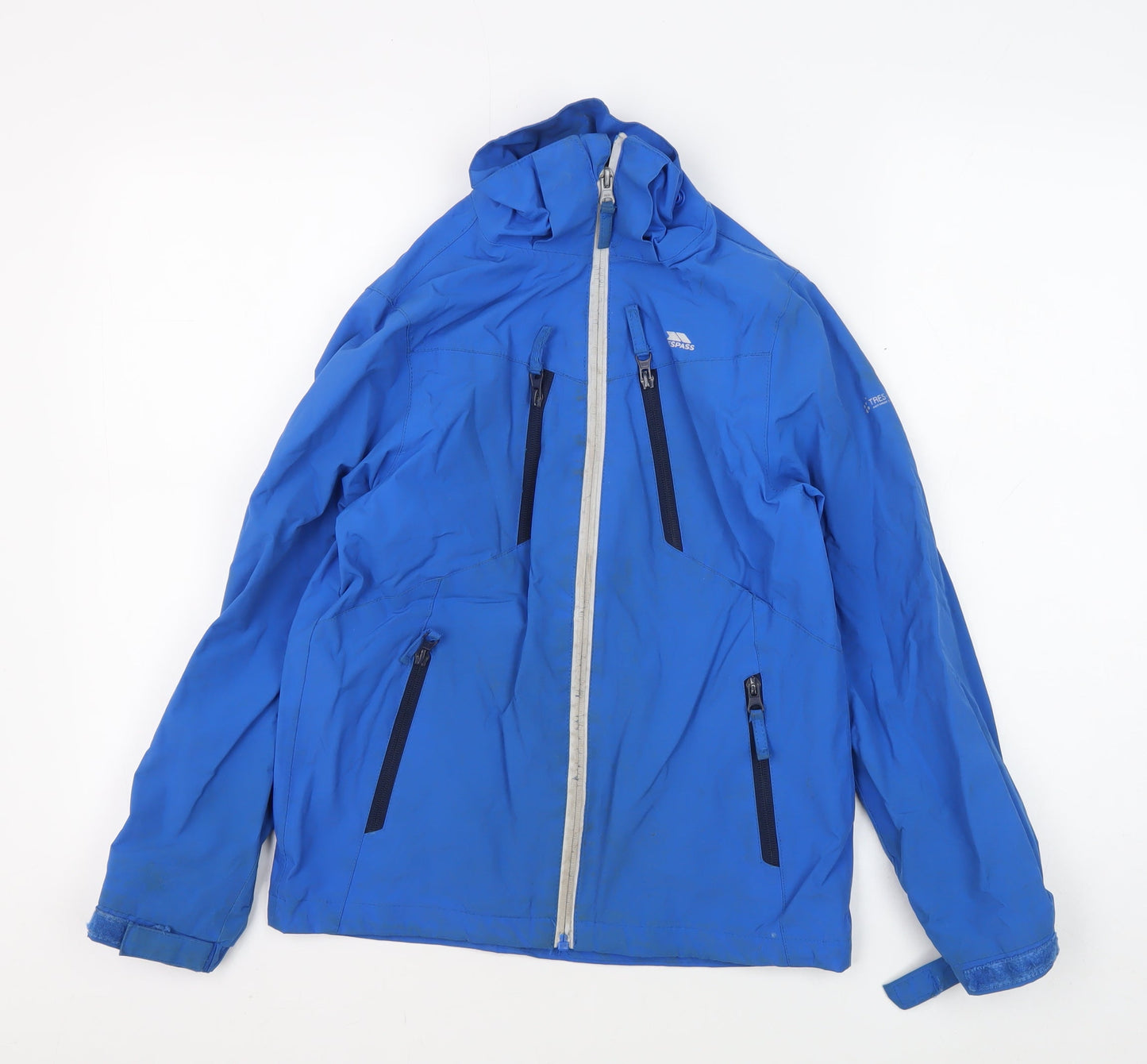 Trespass Boys Blue Softshell Jacket 9-10 Years Waterproof