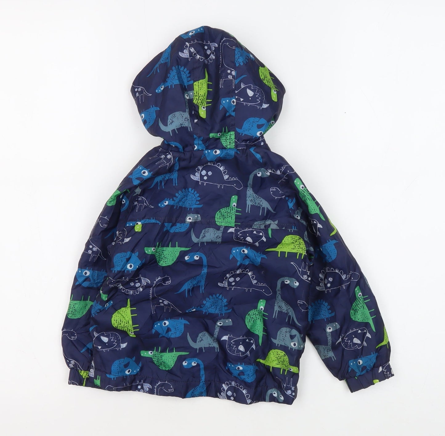 Bluezoo Unisex Dinosaur Rain Coat Blue 18-24 Mths