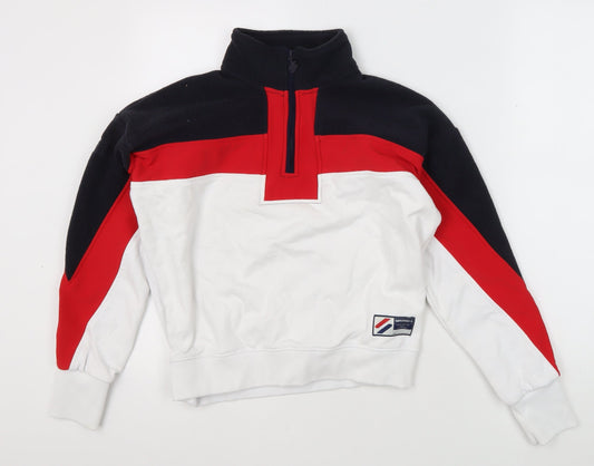 Superdry Women's Multicoloured Fleece Sweatshirt Size 10