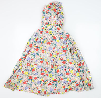 John Lewis Girls Multicoloured Floral Parka Coat 12Y