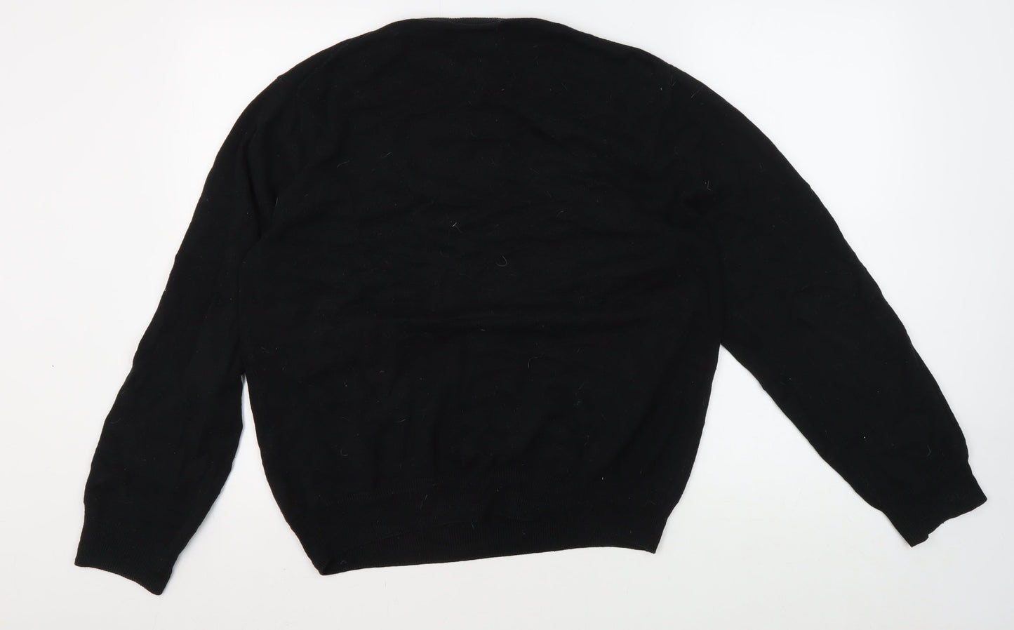 Chaps Men's Black Medium Crew Neck Pullover Jumper