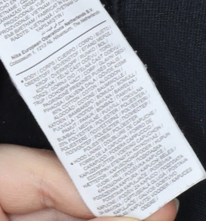 Nike Women's Black Hoodie, Size S, Logo Accent