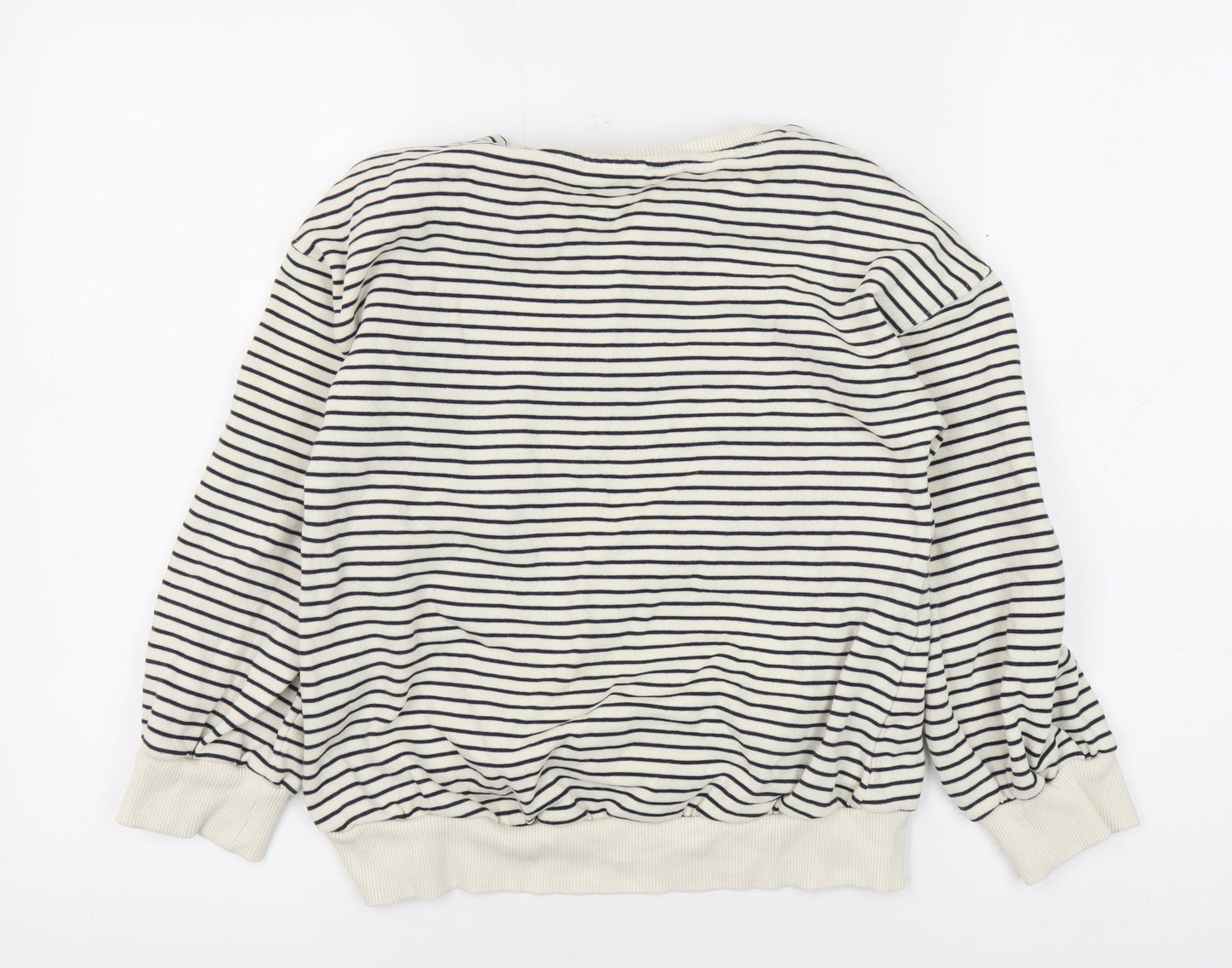 Next Girls Striped Cherry Sweatshirt, Multicoloured, 10Y