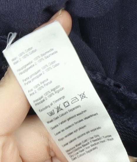 Joules Girls Blue Embr Sweatshirt, Size 6, Long Sleeve