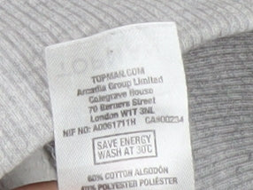 Topman Men's Grey Pullover Hoodie, L, Stylish & Comfy