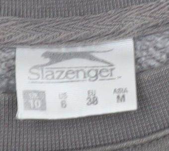 Slazenger Grey Unisex Crew Neck Sweatshirt, Size 10