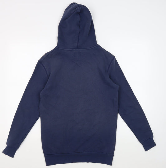 11 Degrees Men's Blue XS Pullover Hoodie with Logo